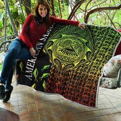 American Samoa Polynesian As Seal Rocket Style Quilt and Home Decor