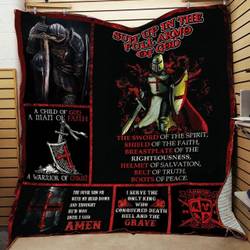 Amor Of God Knight Quilt Blanket ABC07113967 and Home Decor