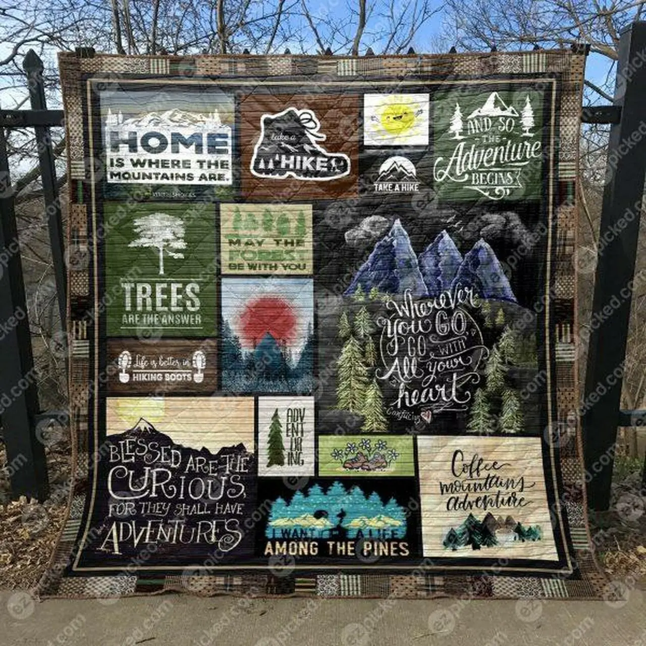 And So The Adventure Begins Quilt Blanket Tm99 Quilt and Home Decor
