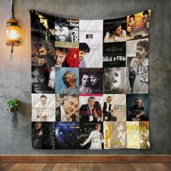 Andrea Bocelli Album Covers Quilt Blanket and Home Decor