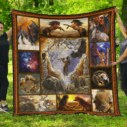 Animal F Native V1 3D Customized Quilt and Home Decor