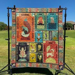 Animal World 02 DHCKL0909 Quilt Blanket and Home Decor