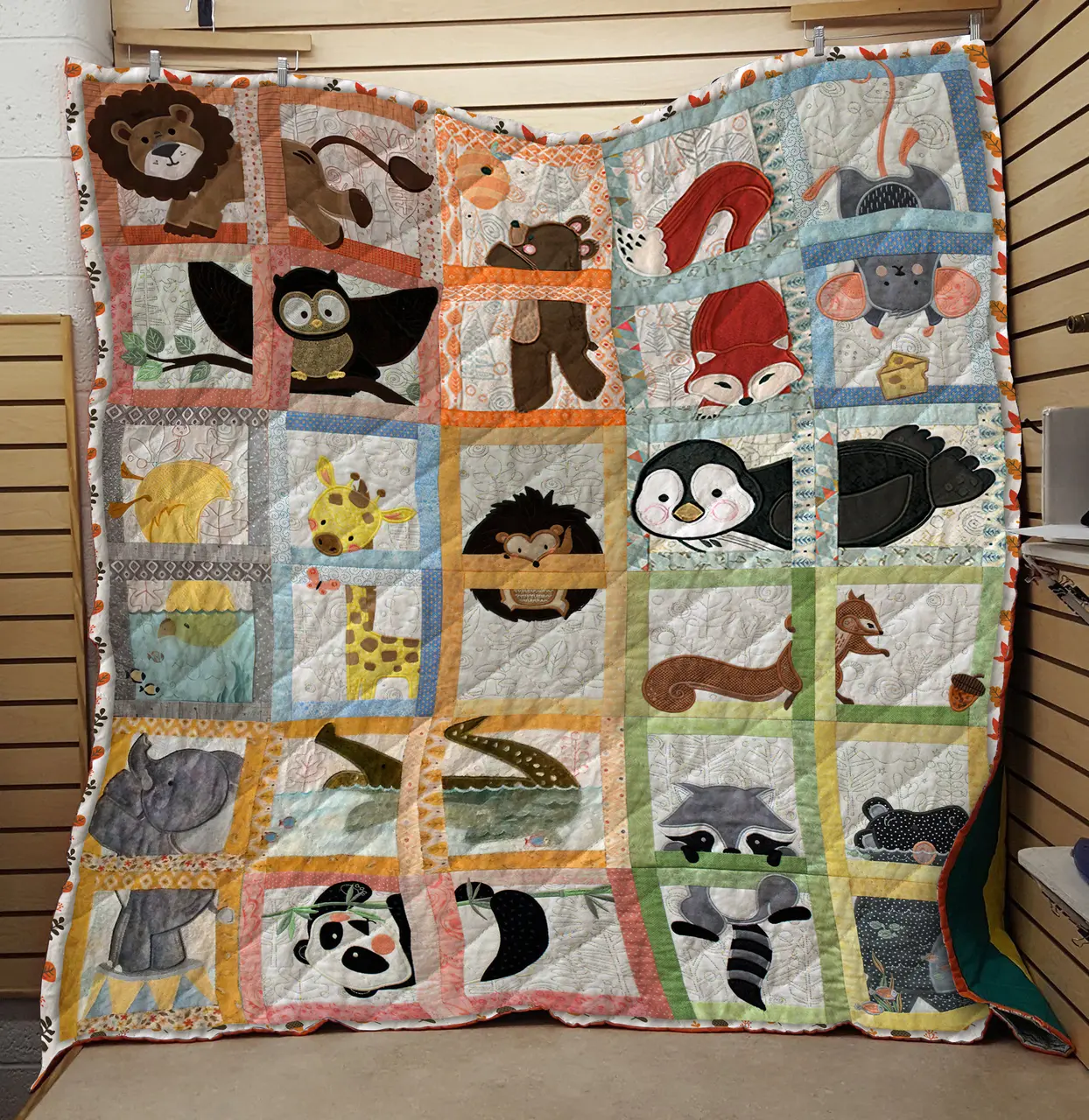 Animals HUR27476 3D Customized Quilt 2307 and Home Decor