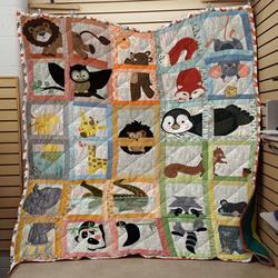 Animals HUR27476 3D Customized Quilt 2307 and Home Decor
