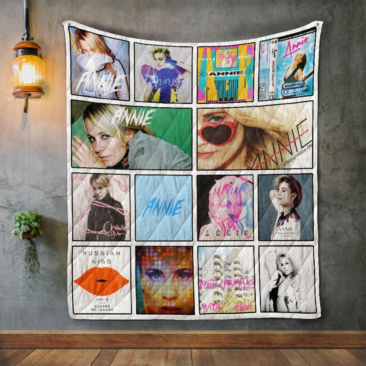 Annie Album Covers Quilt Blanket and Home Decor