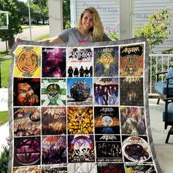 Anthrax Albums Cover Poster Quilt Blanket Ver 2 and Home Decor