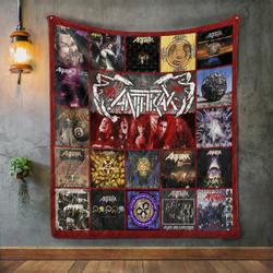 Anthrax Style 2 Album Covers Quilt Blanket and Home Decor