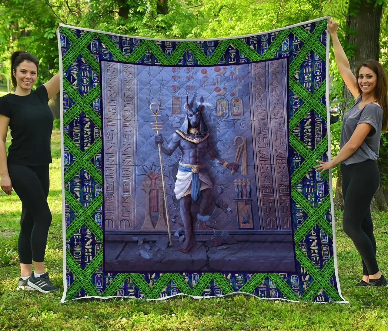 Anubis Art Quilt Blanket Dhc1402953Td and Home Decor