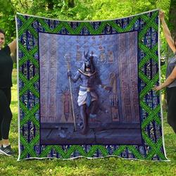 Anubis Art Quilt Blanket Dhc1402953Td and Home Decor