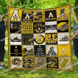 Appalachian State Mountaineers Quilt Blanket and Home Decor