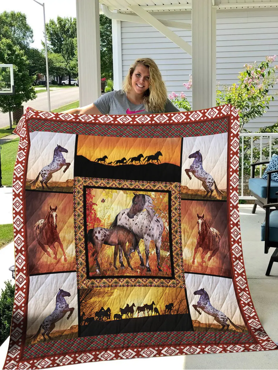 Appaloosa Horse 3D Customized Quilt and Home Decor