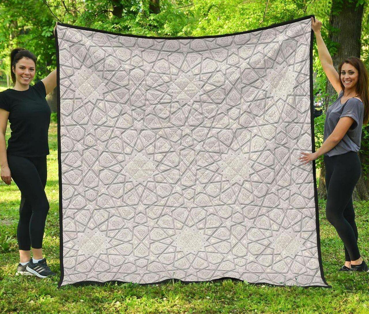 Arabic Star Pattern DHCDHC DT1910 Quilt Blanket and Home Decor
