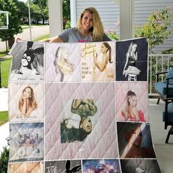 Ariana Grande Quilt Blanket 01434 and Home Decor