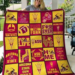 Arizona State Sun Devils Quilt Blanket B070601  Quilt and Home Decor