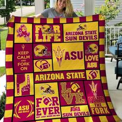 Arizona State Sun Devils Quilt Blanket B070602  Quilt and Home Decor