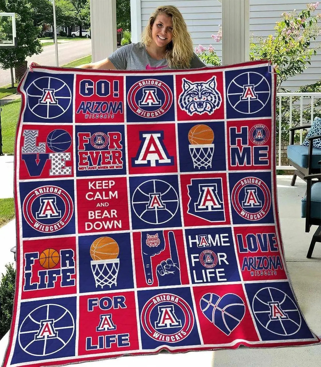 Arizona Wildcats B210611 Quilt Blanket and Home Decor