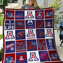 Arizona Wildcats Quilt Blanket B060604  Quilt and Home Decor