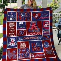 Arizona Wildcats Quilt Blanket B070603  Quilt and Home Decor