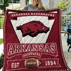 Arkansas Razorbacks 1 Quilt Blanket and Home Decor
