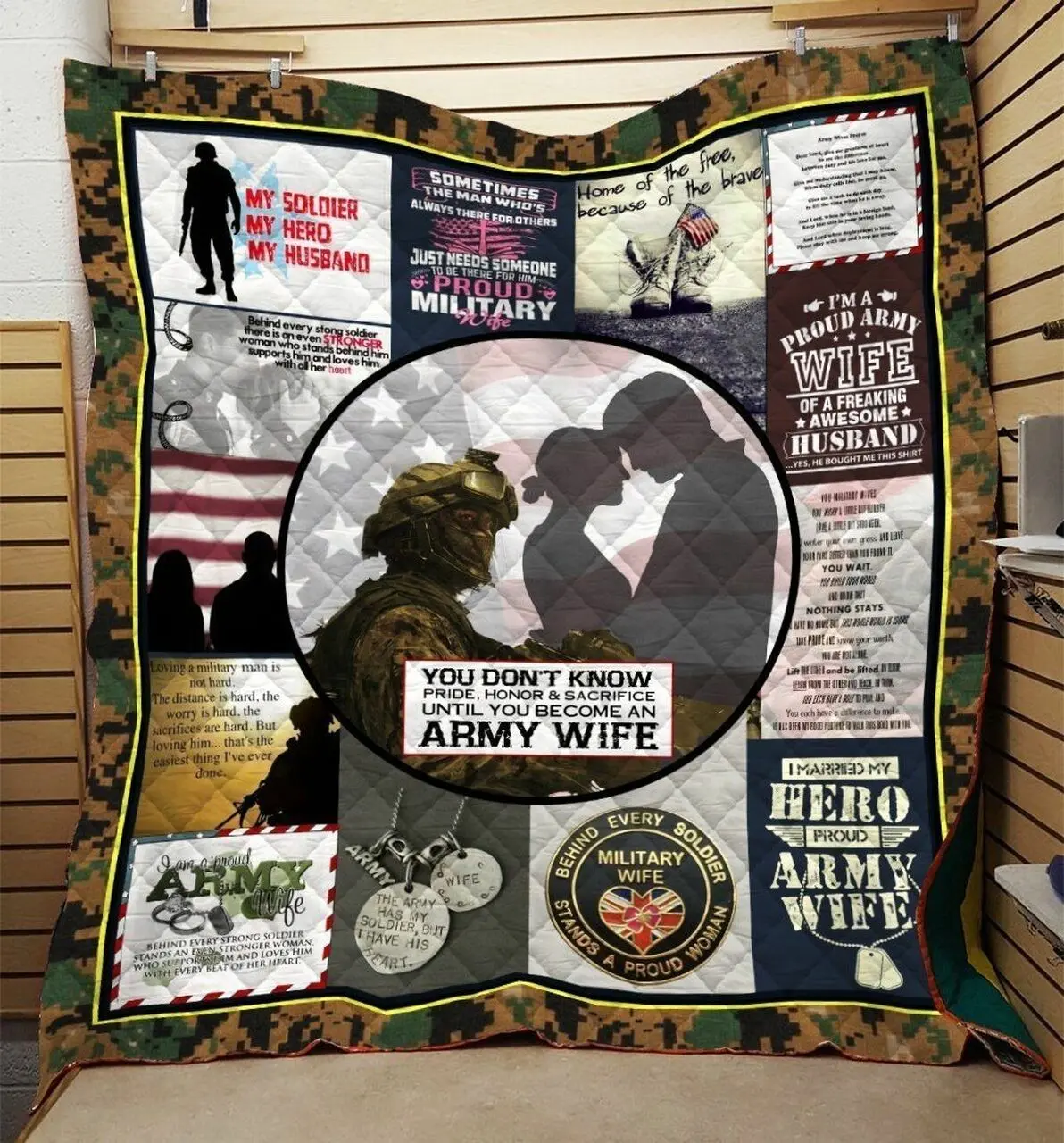 Army Wife Clh0511013Q Quilt Blanket and Home Decor