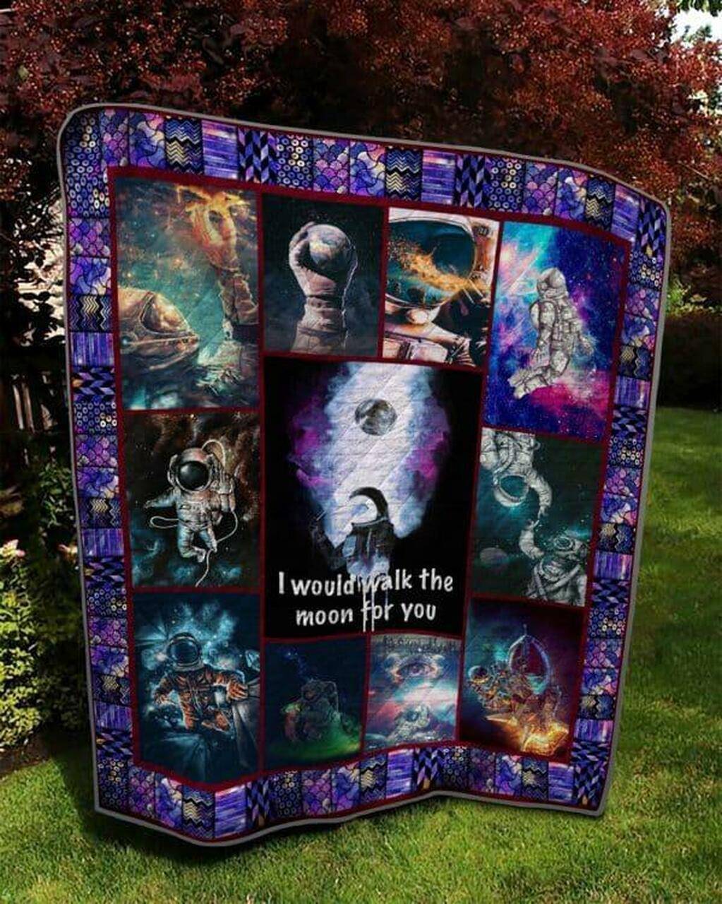 Astronaut Bs0204 2 Quilt Blanket Quilt and Home Decor