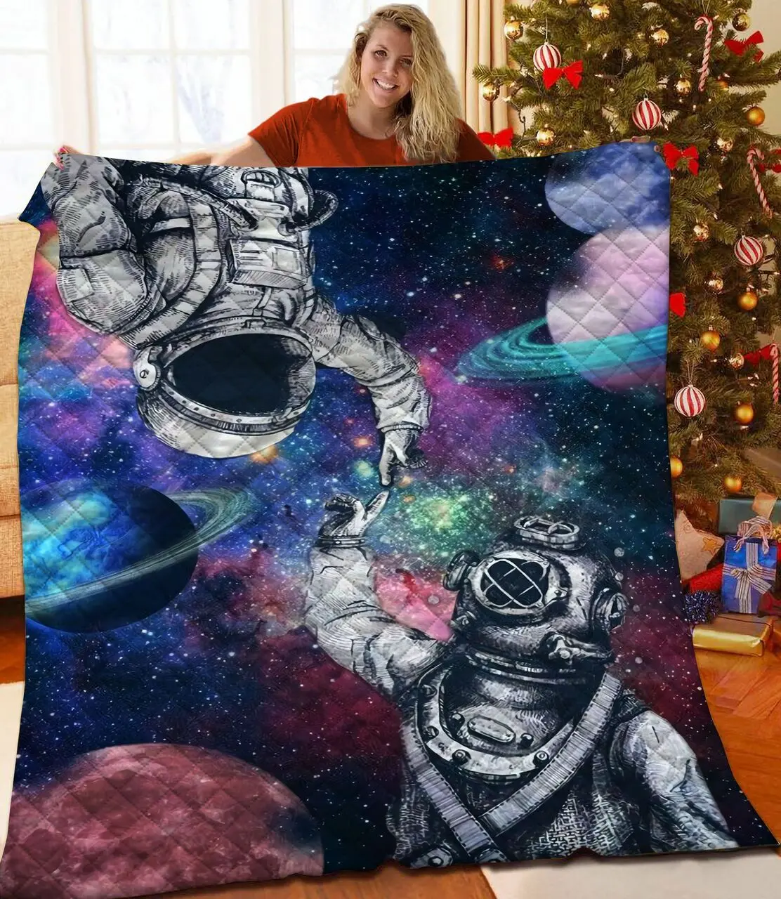 Astronaut Jfj Quilt Vx and Home Decor