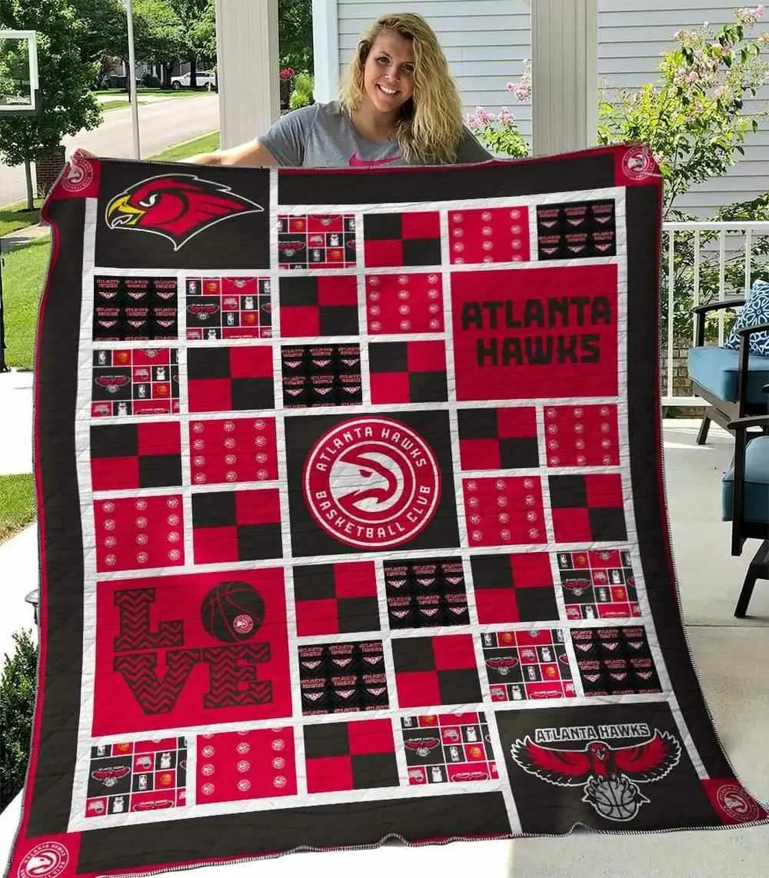 Atlanta Hawks V1 Blanket Th0207 Quilt and Home Decor