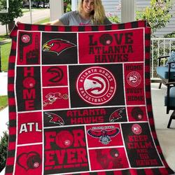 Atlanta Hawks V2 Blanket Th0207 Quilt and Home Decor