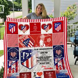 Atltico Madrid Quilt Grandpa To Granddaughter I1D1 and Home Decor