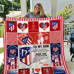 Atltico Madrid Quilt Mom To Son I1D1 and Home Decor