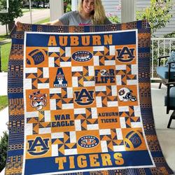 Auburn Tigers 1 Blanket Th1607 Quilt and Home Decor