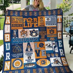 Auburn Tigers All Season Plus Size Quilt Blanket Ver 10 and Home Decor