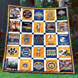 Auburn Tigers Blanket Th1507 Quilt and Home Decor