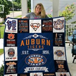 Auburn Tigers Quilt Blanket 01 and Home Decor