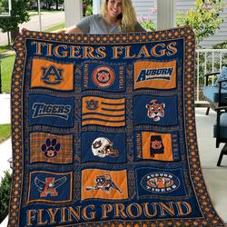Auburn Tigers Quilt Blanket and Home Decor