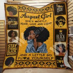 August Black Women Quilt Blanket Dhc03021151Td and Home Decor