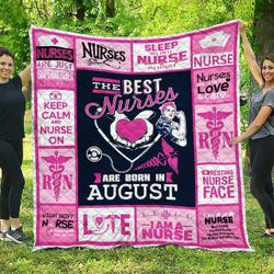August Nurse DHCDHC DT2210 Quilt Blanket and Home Decor
