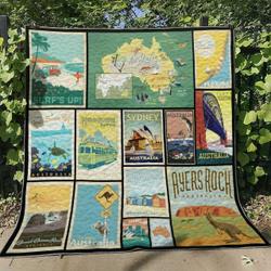 Australia Cg010702 Quilt Blanket and Home Decor