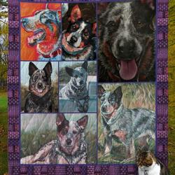Australian Cattle Dog D8025 Quilt Blanket and Home Decor