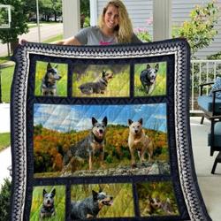 Australian Cattle Dog Qui14005 3D Personalized Customized Quilt Blanket 22 and Home Decor