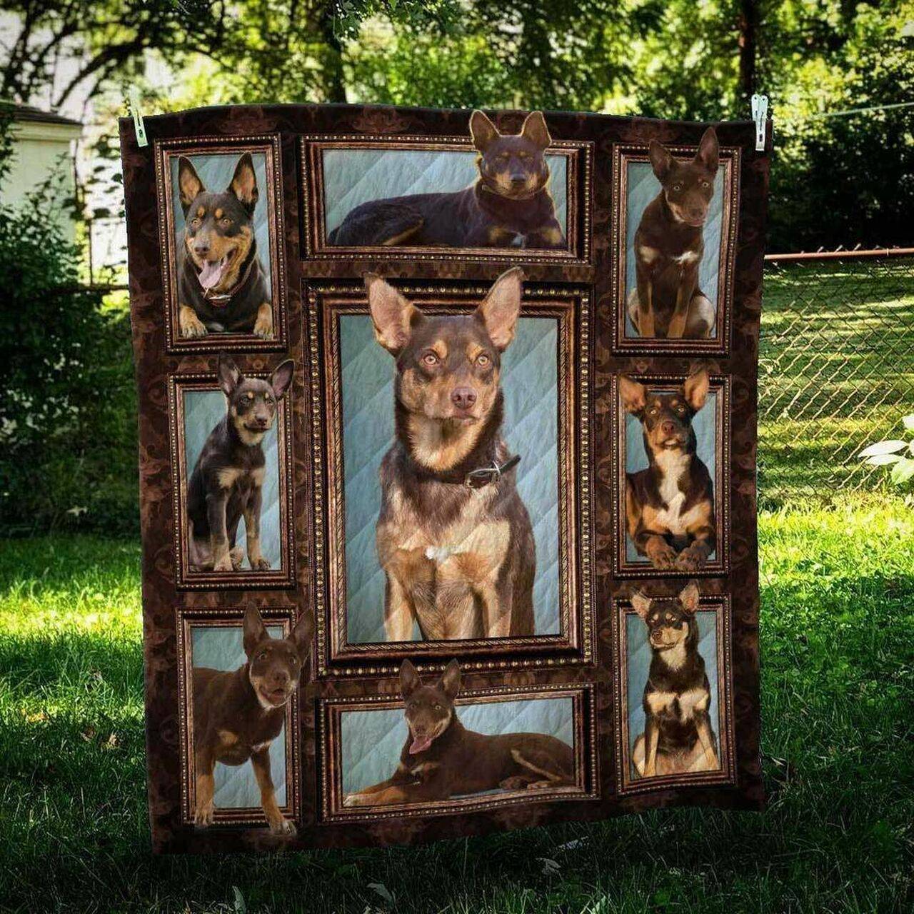 Australian Kelpie Frame Cl09100029Mdq Quilt Blanket and Home Decor