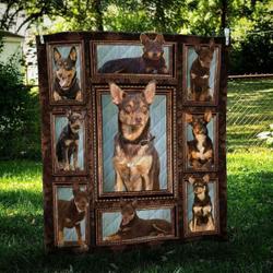 Australian Kelpie Frame Cl09100029Mdq Quilt Blanket and Home Decor