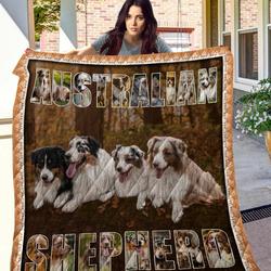 Australian Shepherd Clh1611101Q Quilt Blanket and Home Decor