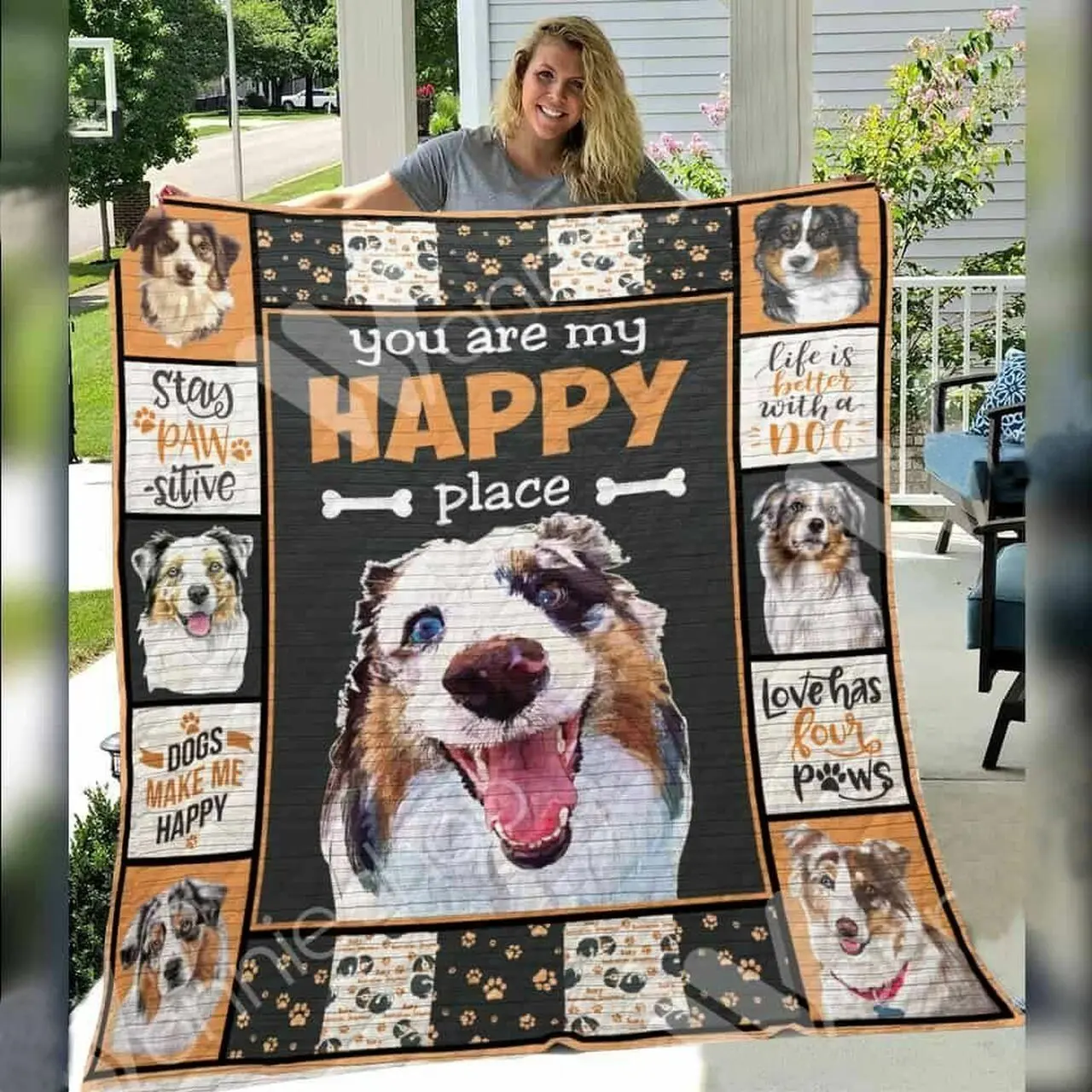 Australian Shepherd Dog Awesome E Quilt Derqoc and Home Decor