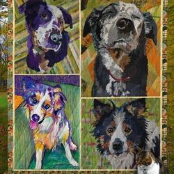 Australian Shepherd Dog D8027 Quilt Blanket and Home Decor