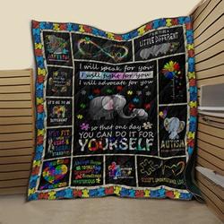 Autism 3D Customized Quilt TSV1 and Home Decor