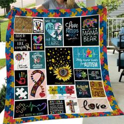Autism Art Quilt and Home Decor