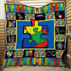 Autism Cl22100044Mdq Quilt Blanket and Home Decor