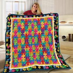 Autism Puzzel VF3 NTTH011298 3D Customized Quilt and Home Decor
