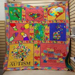 Autism Puzzle Quilt and Home Decor